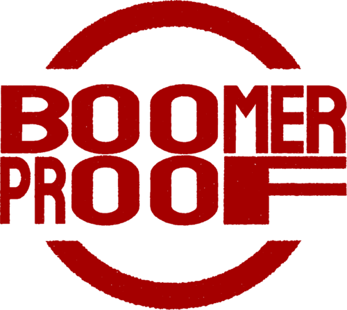 Timbro della certificazione Boomer Proof